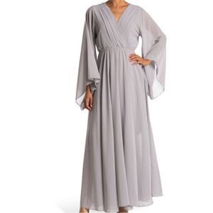 Meghan LA NWT Sunset Bell Sleeve Maxi Dress color Size Small